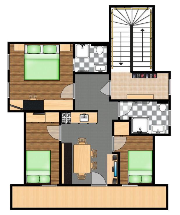 Gaestehaus Eder Tropolach Bilik gambar